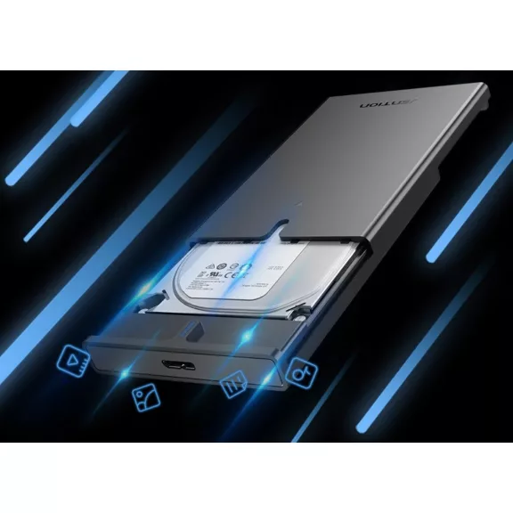 Vention 2.5" SATA HDD (USB 3.0 Micro-B,fekete), ház