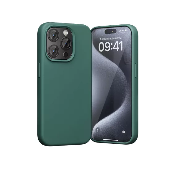 Vention iPhone 15 Pro, (szilikon,magsafe,green), telefontok