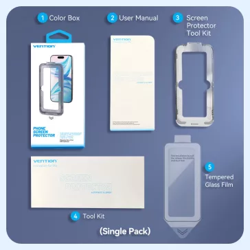   Vention iPhone 14, (HD edzett üveg, pormentesítővel), telefon kijelző védő üveg