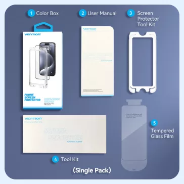   Vention iPhone 14 Pro  (HD edzett üveg, pormentesítővel), telefon kijelző védő üveg