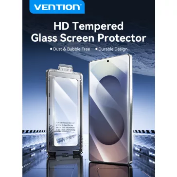   Vention Samsung Galaxy S24+, (HD edzett üveg, pormentesítővel), telefon kijelző védő üveg