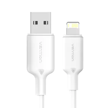   Vention USB-A 2.0 -> Lightning, (2,4A, fehér) 1m, Vention