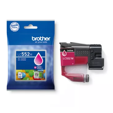   Brother LC552M Tintapatron Magenta 7,2 ml 550 oldal kapacitás