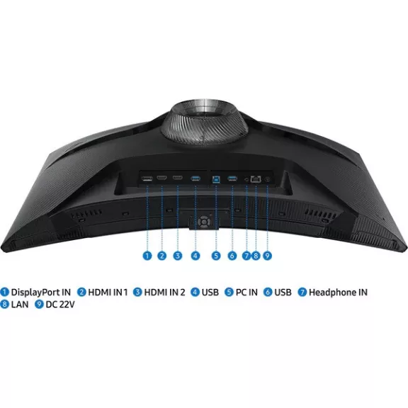 SAMSUNG 27" LS27BG650EUXEN WQHD VA 16:9 1ms gamer monitor