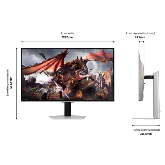 SAMSUNG 32 LS32DG802SUXDU UHD QD-OLED 16:9 0.03msGTG monitor