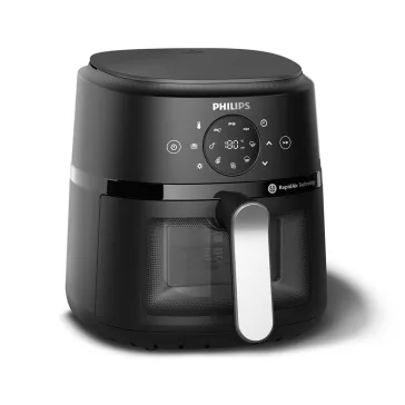   PHILIPS 2000 Series Airfryer, 3,2 l, ezüst, RapidAir technológia, betekintőablak, 13 elkészítési mód
