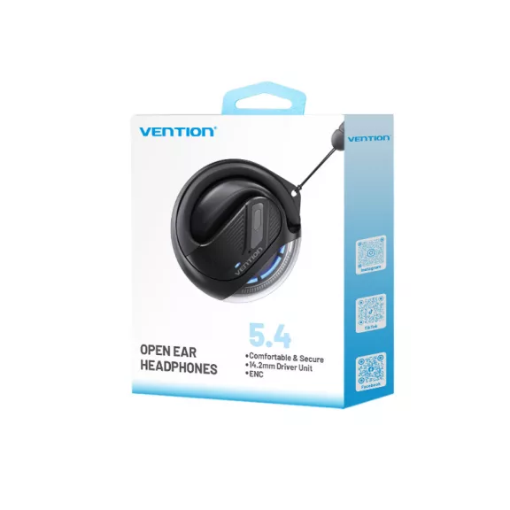 Vention OpenBeat O12  (black), open-ear fülhallgató