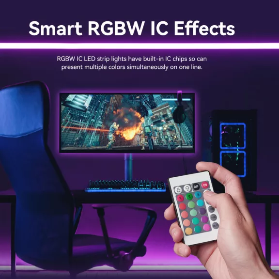 Vention RGB,(távirányítós), 5m, LED szalag