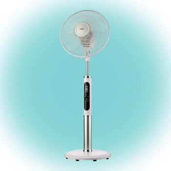   Home SFR 40 3D álló ventilátor, 60 W, 3 fokozat, 40 cm-es lapátátmérő, 3D-s oszcillálás, távirányító, átlátszó lapát, LED kijelző, fehér