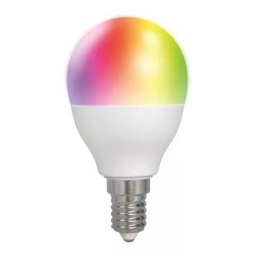   Deltaco SMART HOME SH-LE14G45RGB izzó, LED, E14 WiFi, 5W, színes+fehér, szabályozható