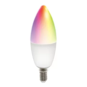   Deltaco SMART HOME SH-LE14RGB izzó LED, E14, gyertya, WIFI, 5W, színes+fehér, szabályozható