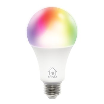   Deltaco SMART HOME SH-LE27RGB izzó LED, E27, WIFI, 9W, színes+fehér, nem szabályozható
