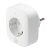 Deltaco SMART HOME SH-P01E aljzat energiafigyelővel, WIFI, 2.4GHz, fehér