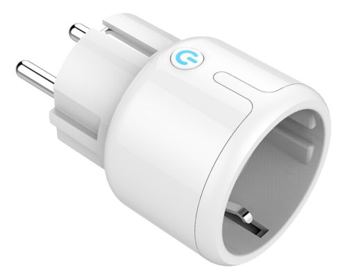 Deltaco SMART HOME SH-P01M aljzat, kapcsoló, LED jelzőfény, WiFi 2,4 GHz, 1xCEE 7/3, 10A, időzítő, fehér