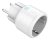 Deltaco SMART HOME SH-P01M aljzat, kapcsoló, LED jelzőfény, WiFi 2,4 GHz, 1xCEE 7/3, 10A, időzítő, fehér