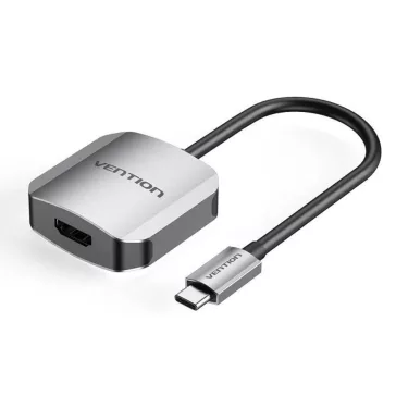  Vention USB-C -> HDMI (0,15m Szürke Aluminum Ötvözet) konverter