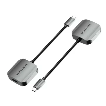   Vention USB-C -> VGA (0,15m Szürke Aluminum Ötvözet) konverter