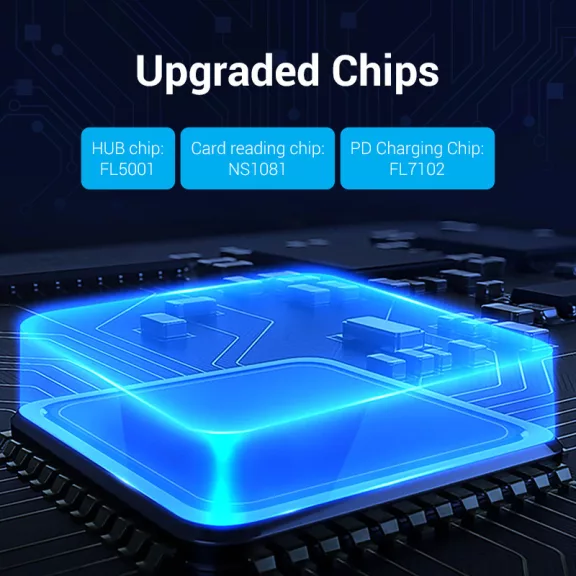 Vention USB-C -> USB3.0*3/TF/SD/PD (0,15m Szürke Aluminum Ötvözet), Hub