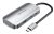 Vention USB-C -> USB-C Gen 1/USB3.0x3/PD (0,15m Szürke Aluminum Ötvözet), Hub