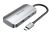 Vention USB-C -> USB3.0x3/SD/TF/PD (0,15m Szürke Aluminum Ötvözet), Hub