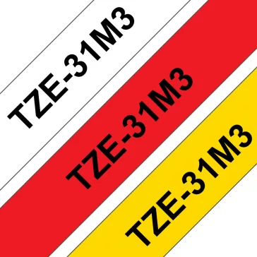   Brother TZe-31M3 szalagkazetta csomag (TZe-231 + TZe-431 + TZe-631)