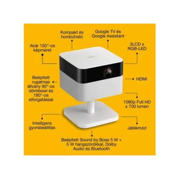 Epson EF-71 3LCD / 700 Lumen / Full HD lézer okos projektor