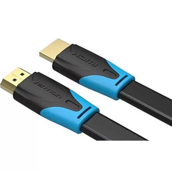 Vention HDMI, (lapos, fekete) , 1m, kábel