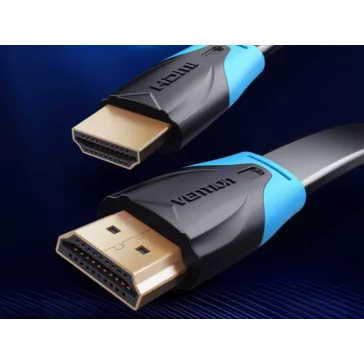 Vention HDMI, 2m, (lapos, fekete) , kábel
