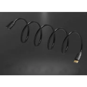   Vention HDMI/M -> HDMI/F (hosszabbító, fekete), 3m, kábel