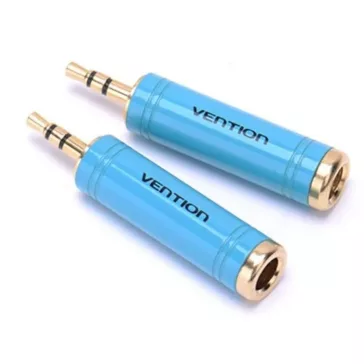 Vention 6.5mm/F -> 3.5mm jack/M, (audio,kék), adapter