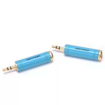 Vention 6.5mm/F -> 3.5mm jack/M, (audio,kék), adapter