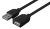 Vention USB-A 2.0/M -> USB-A 2.0/F (hosszabbító,PVC,fekete), 5m, kábel
