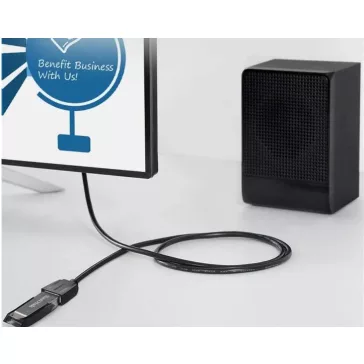   Vention USB-A 2.0/M -> USB-A 2.0/F  (hosszabbító,PVC,fekete), 5m, kábel