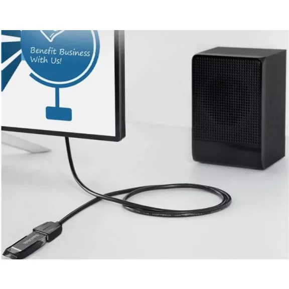 Vention USB-A 2.0/M -> USB-A 2.0/F  (hosszabbító,PVC,fekete), 5m, kábel