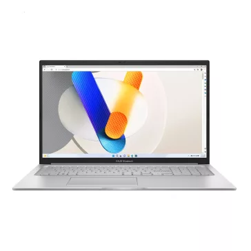   ASUS Vivobook X1704VA-AU817W Intel Core 5 120U 17.3inch FHD 16GB DDR4 512GB PCIe SSD W11H ezüst háttérvilágításos bill