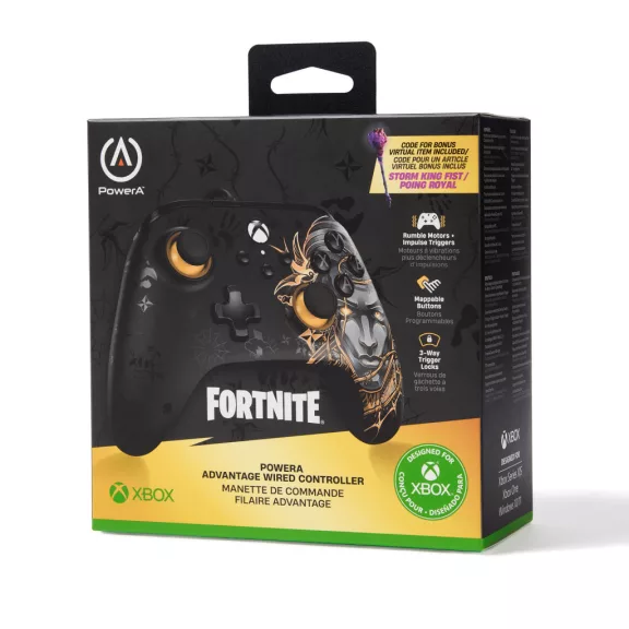 PowerA Advantage vezetékes Xbox Series X|S kontroller - Midas Fortnite